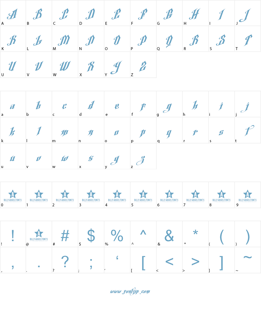 Argel Font Font Character